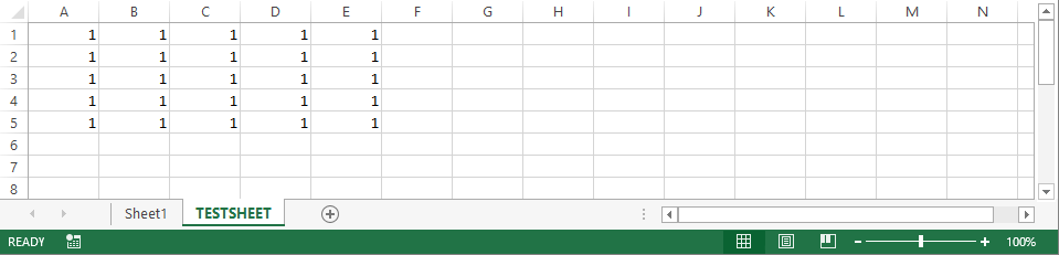 Not Selected Sheet Range Modified